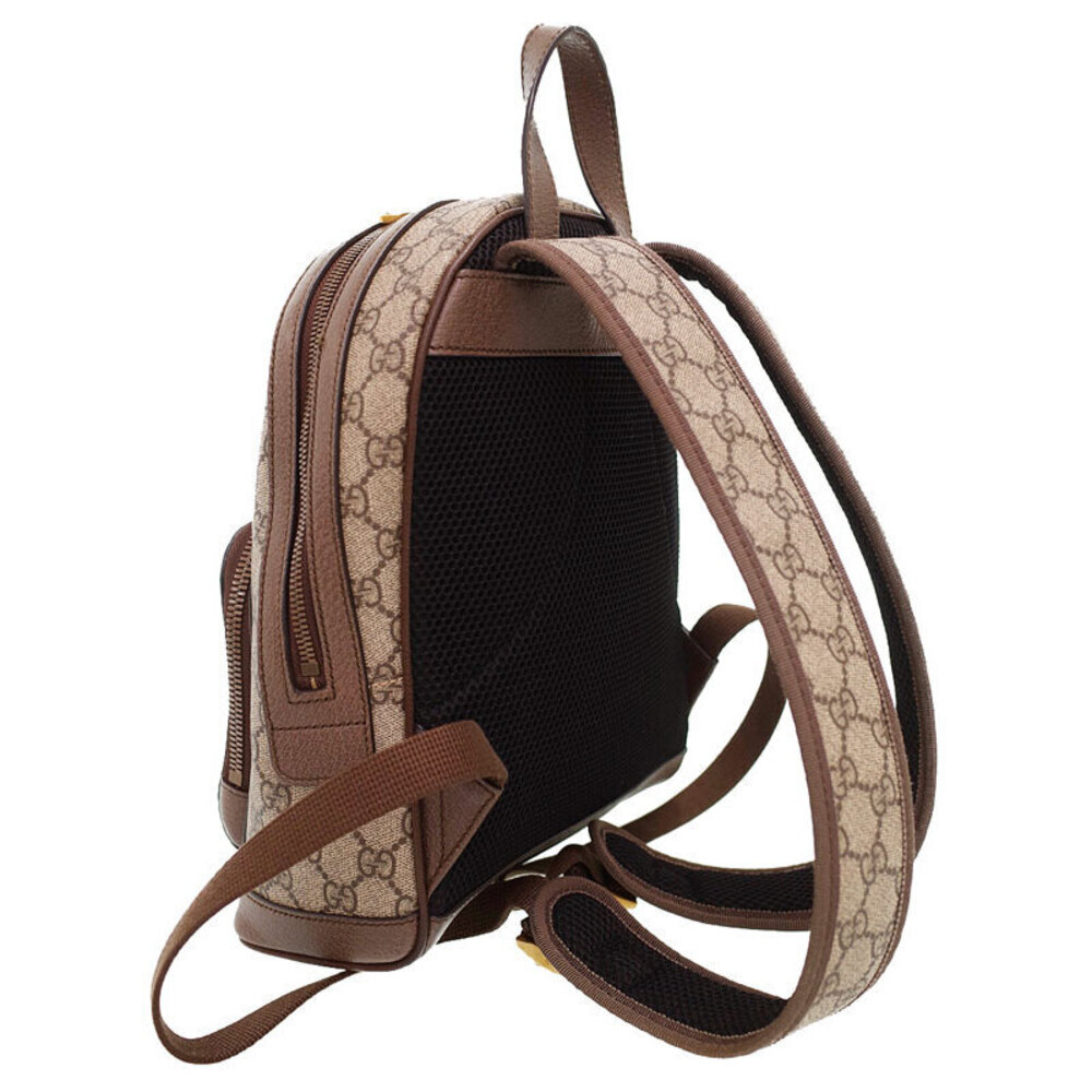 Gucci Brown Web Ophidia backpack GG Stripe